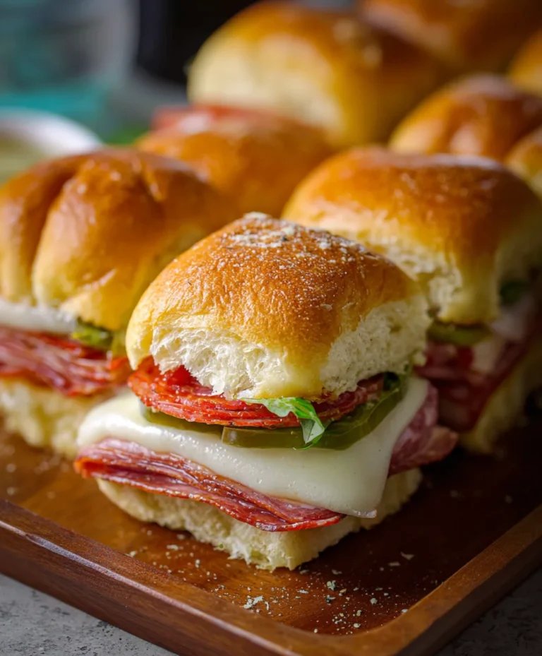 Easy Hot Beef Sub Sliders Recipe