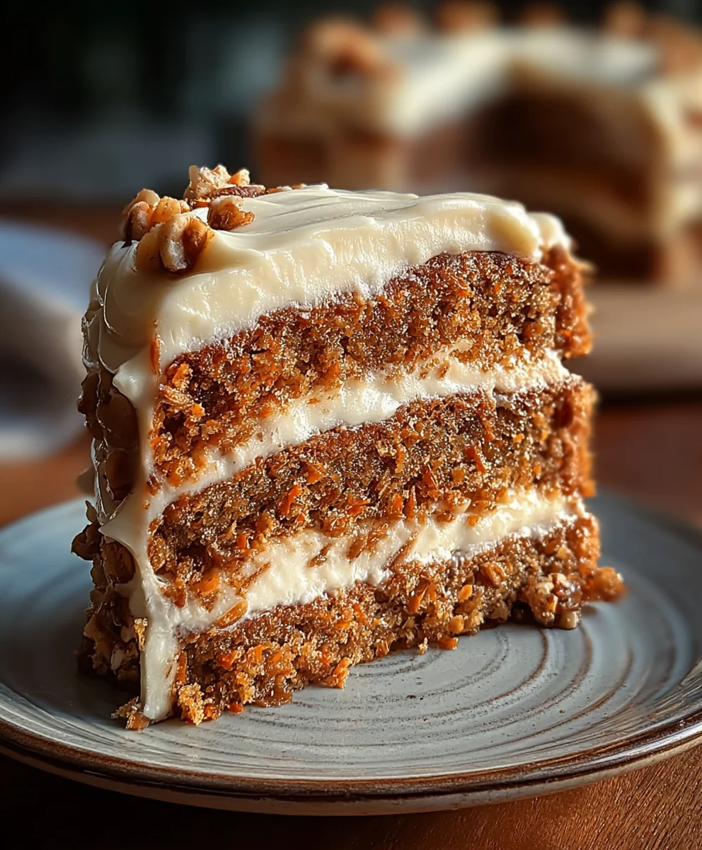 Honeybun Carrot Cake with Creamy Cheesecake Filling