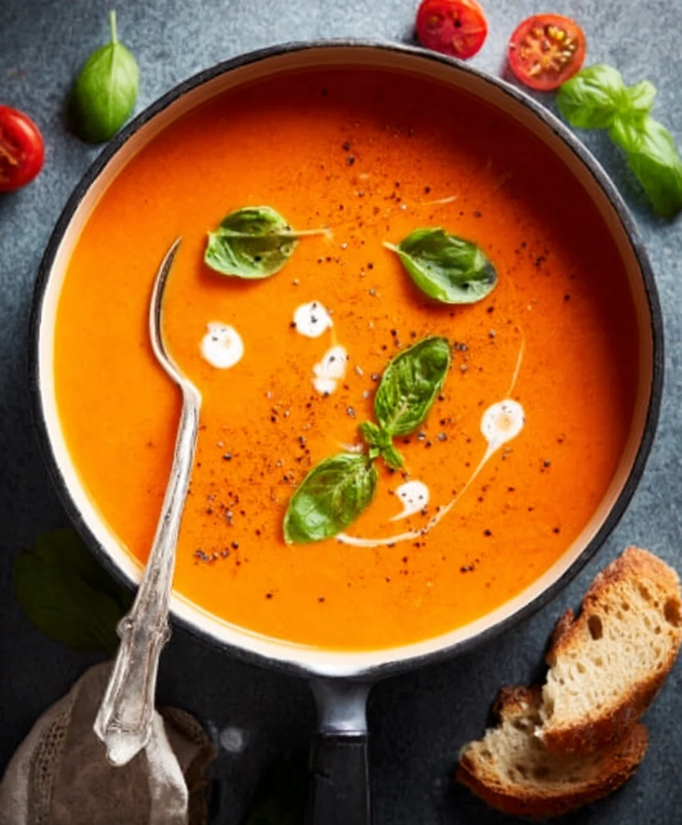 Cozy Creamy Tomato Soup Canned Tomatoes Winter Comfort