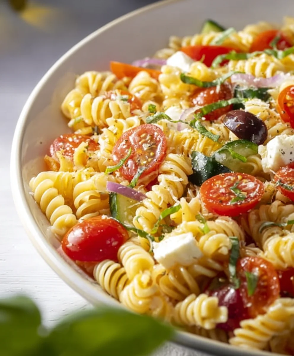 High Protein Italian Pasta Salad-Hearty & Delicious