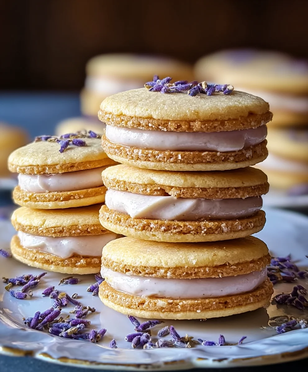 Lemon Lavender Sandwich Cookies-Delightful Treats