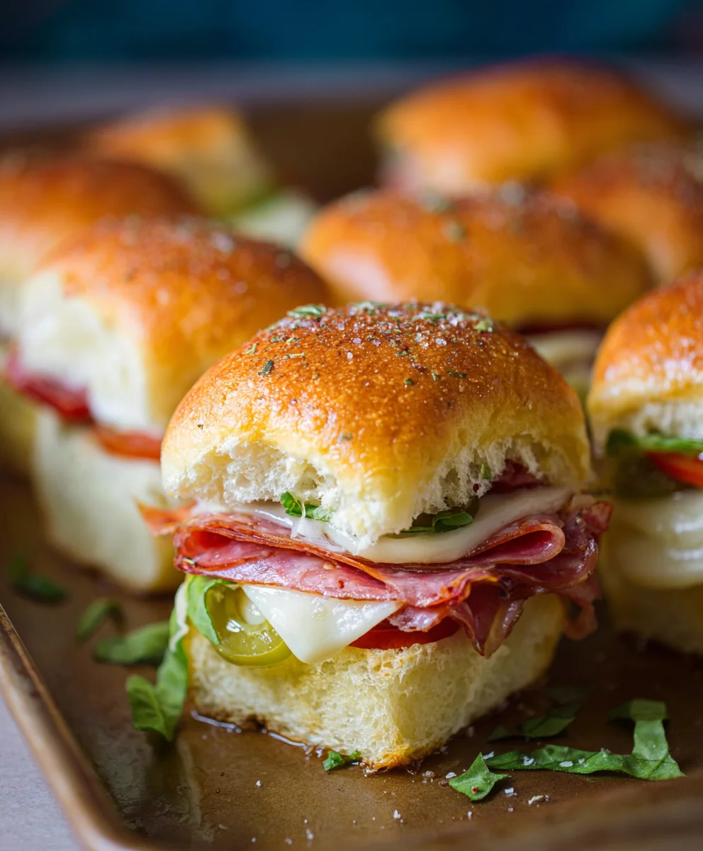 Easy Hot Beef Sub Sliders Recipe