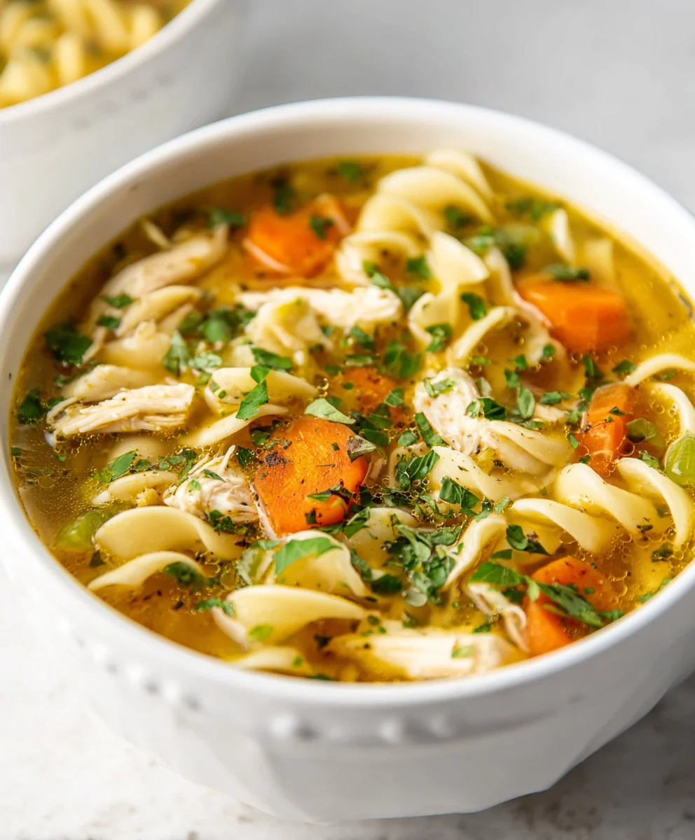 Best Chicken Noodle Soup - Comforting Egg Noodle Recipe