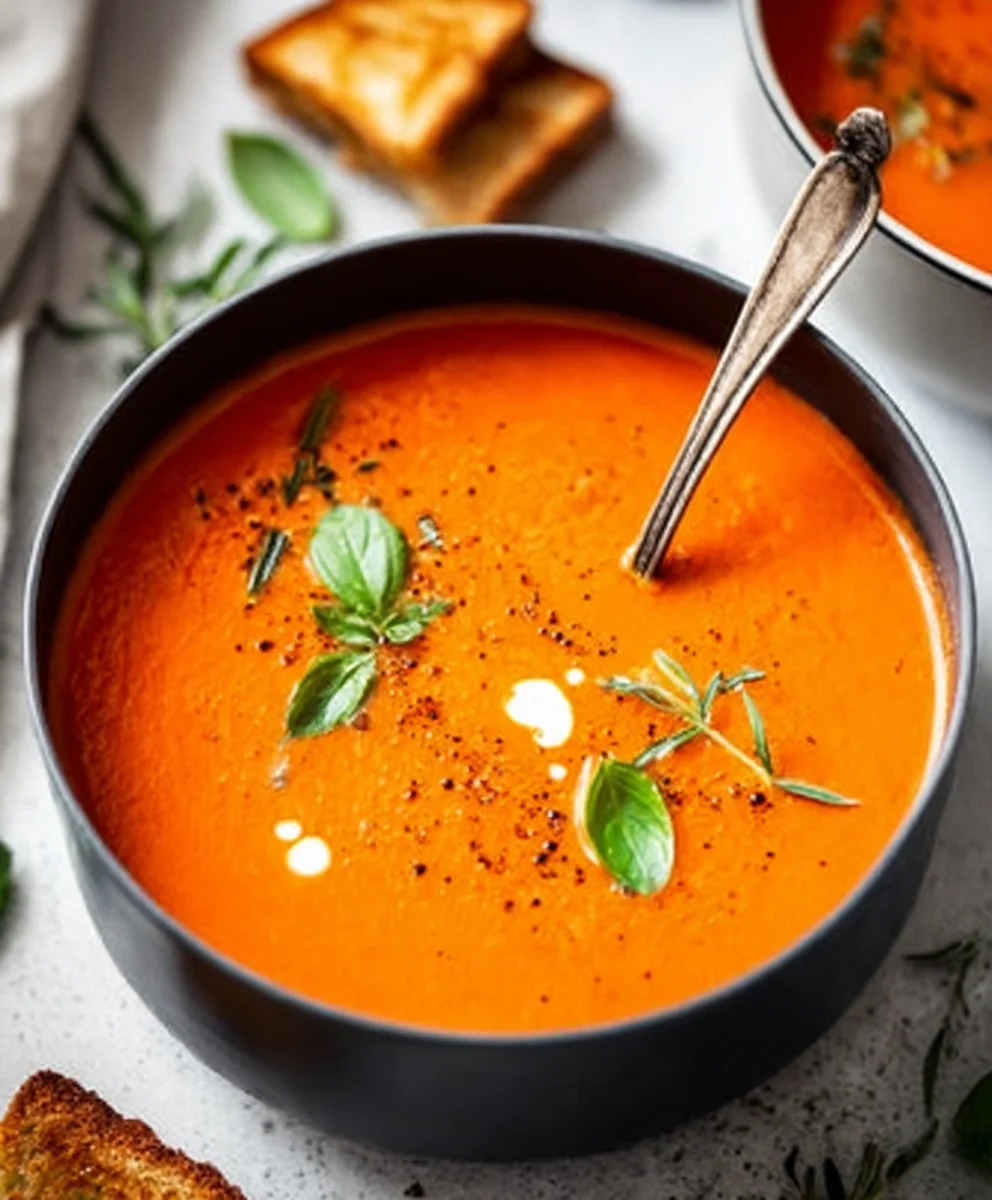 Cozy Creamy Tomato Soup Canned Tomatoes Winter Comfort