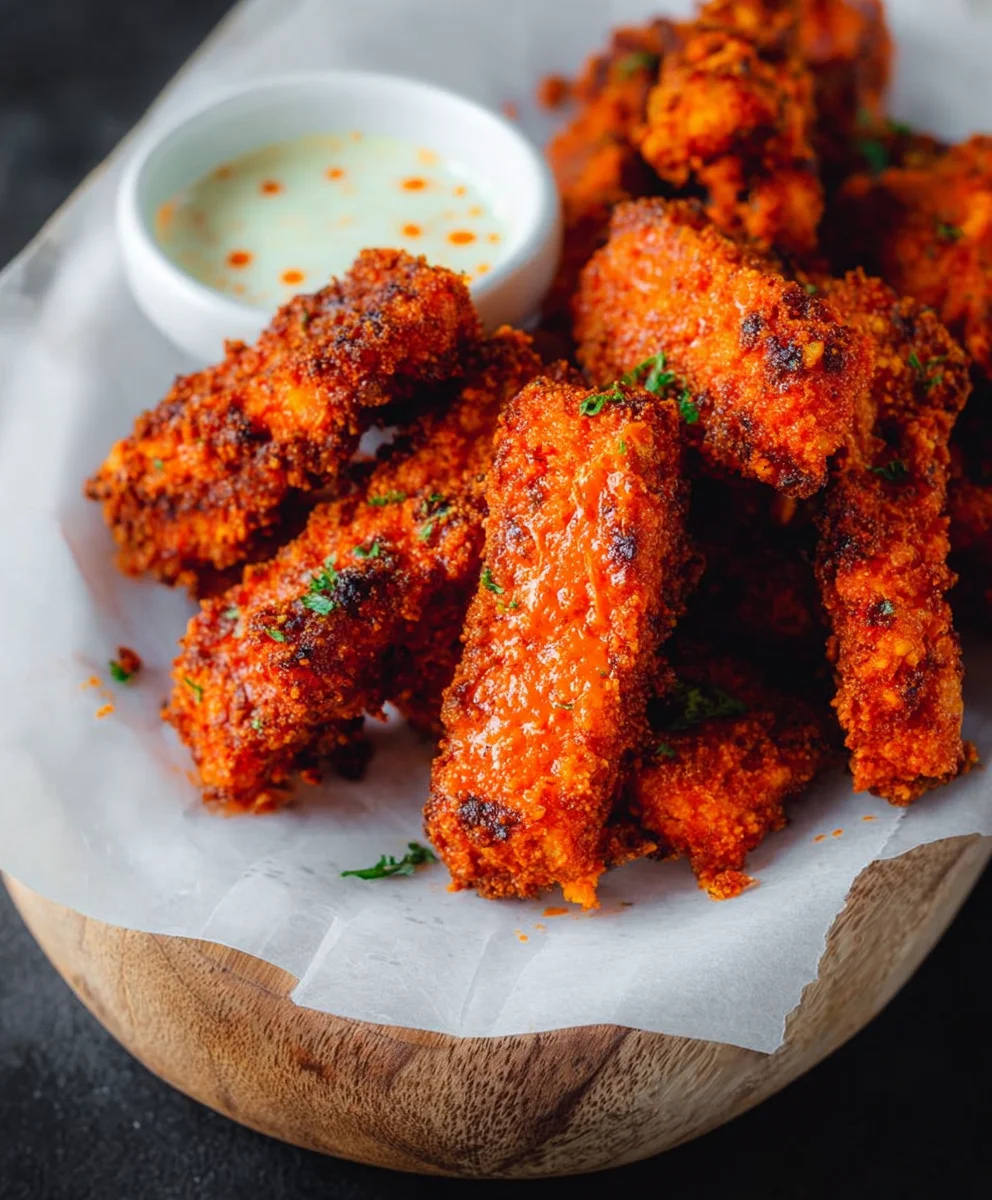 Crispy Baked Tofu Buffalo Wings - Easy Recipe