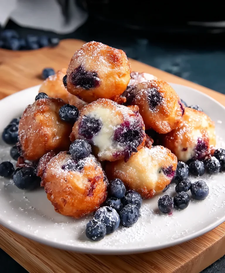 Easy Mini Blueberry Fritters Recipe