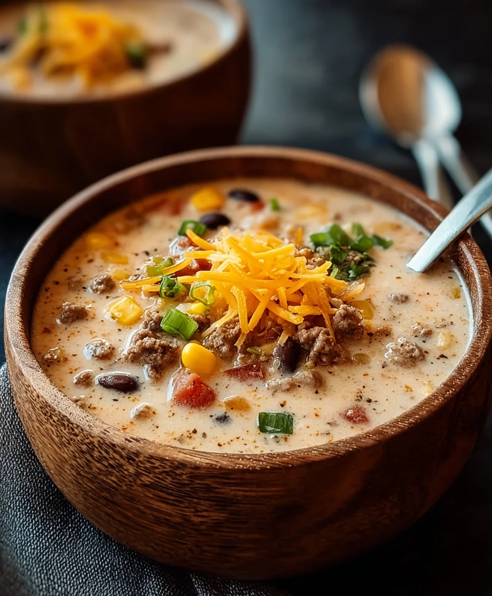 Creamy Beef Cowboy Soup-Cozy Weeknight Meal