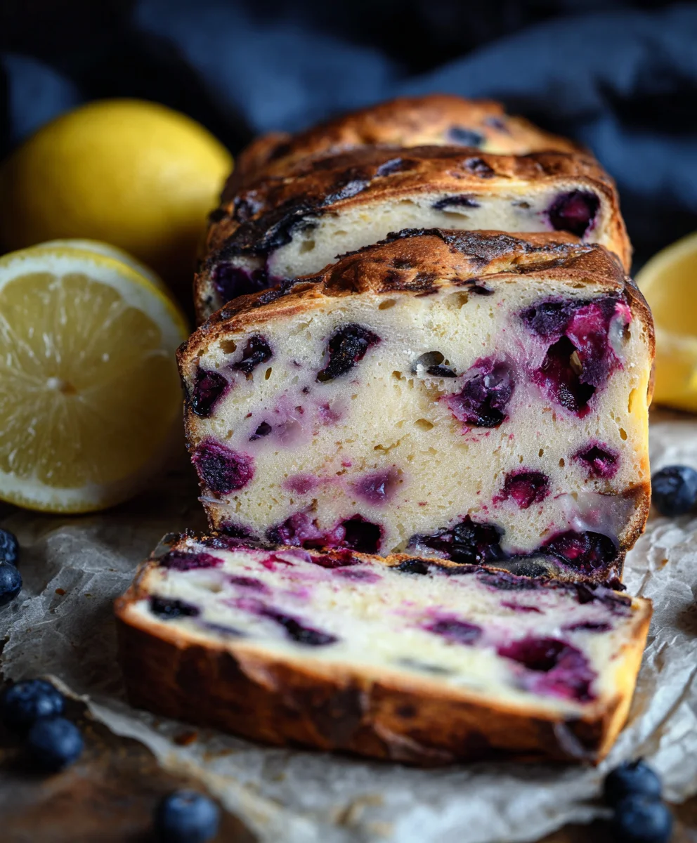 Lemon Blueberry Sourdough Bread Recipe-Easy Baking