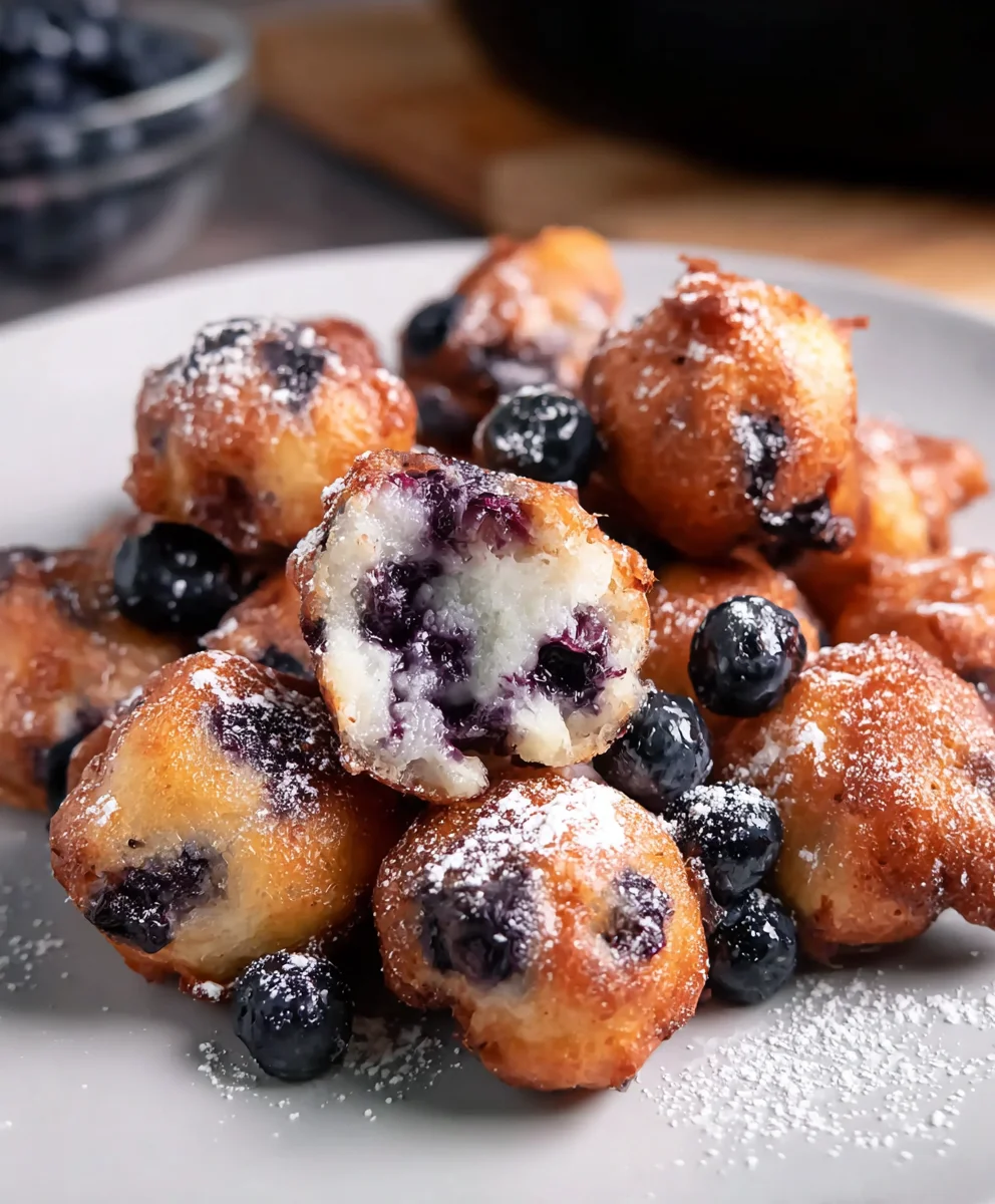 Easy Mini Blueberry Fritters Recipe