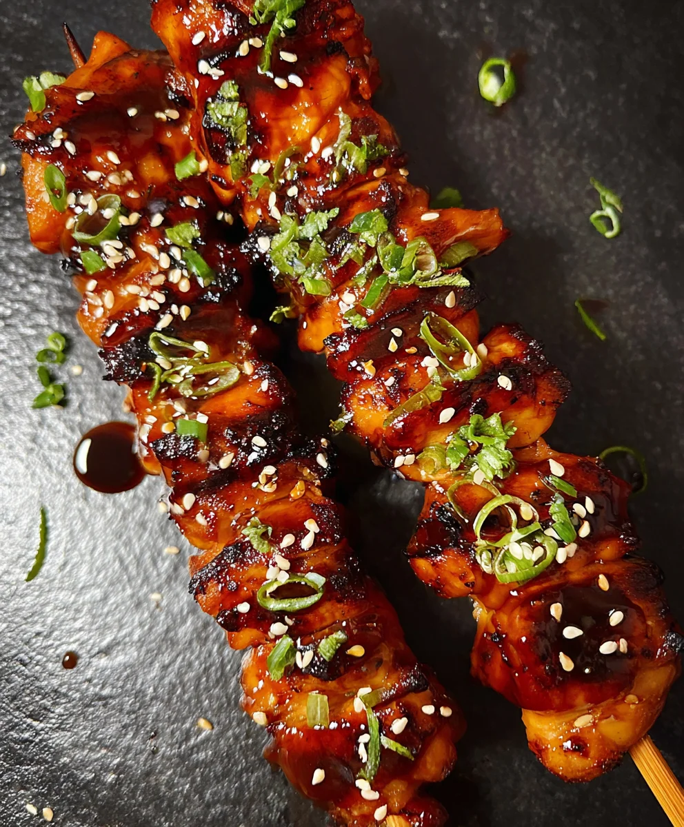 Easy Teriyaki Beef Skewers - Grilled Delight