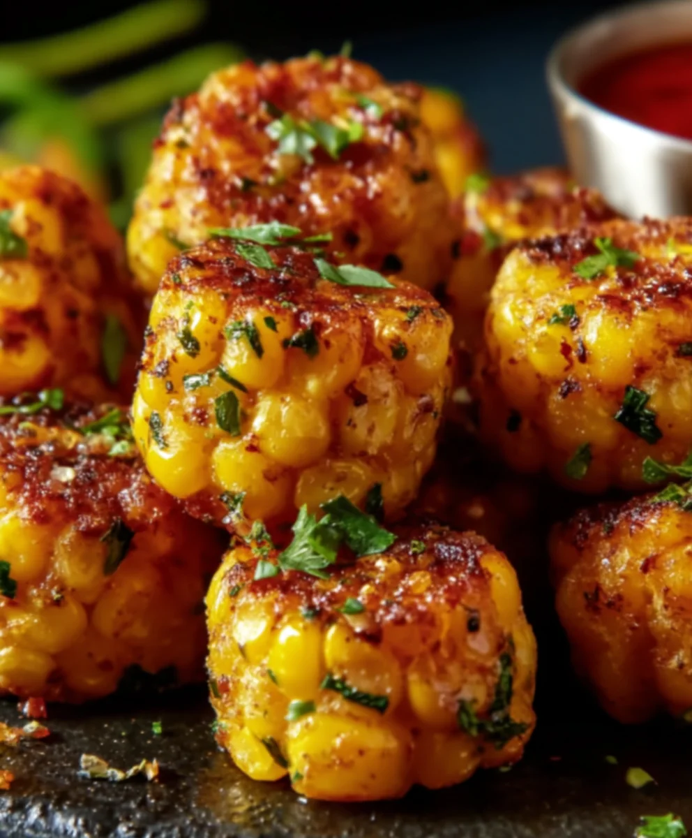 Spicy Mexican Corn Bites- Easy Appetizer Recipe