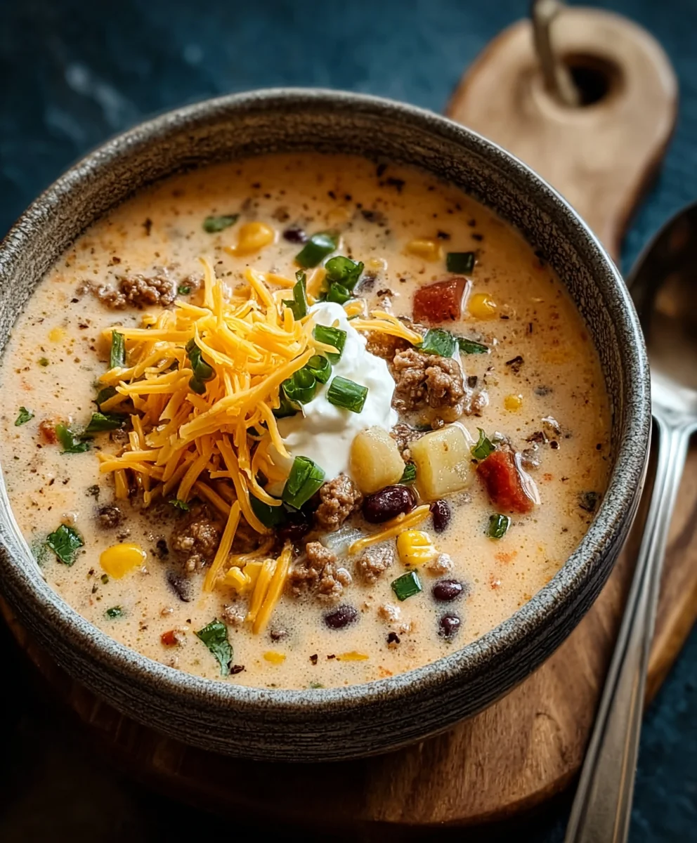Creamy Beef Cowboy Soup-Cozy Weeknight Meal