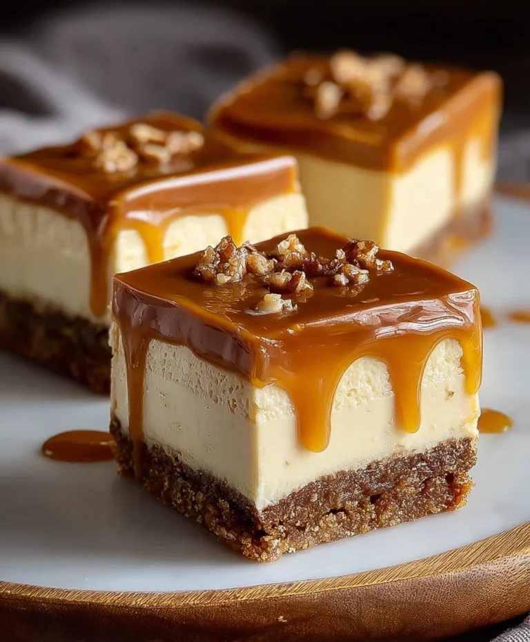 Dulce de Leche Cheesecake Bars-Sweet Creamy Treat