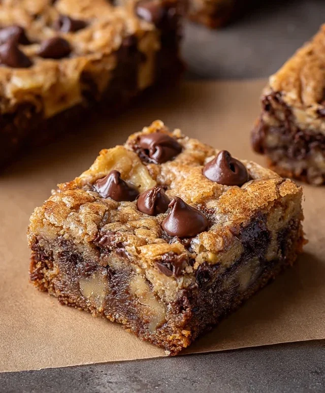 Banana Chocolate Chip Cookie Bars