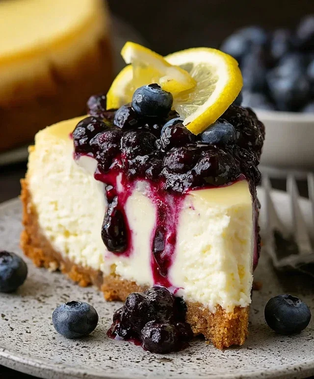 Lemon Blueberry Cheesecake