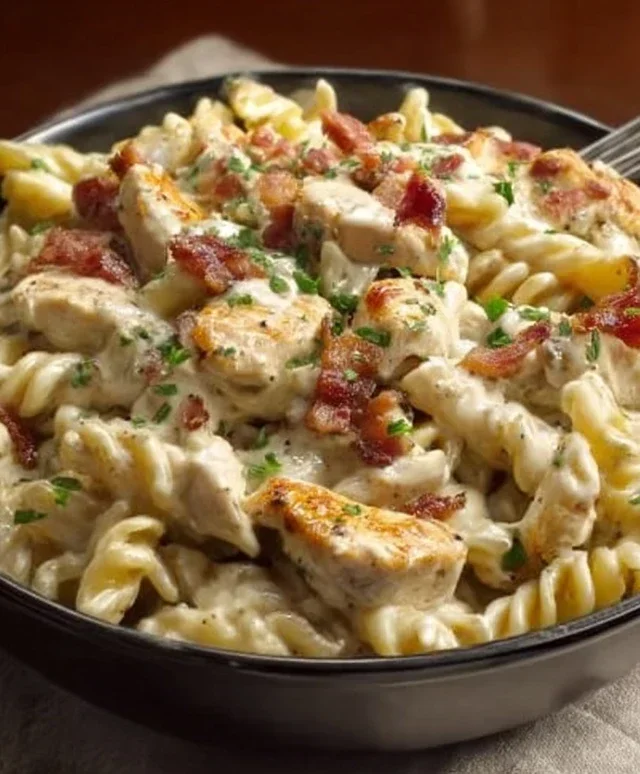 Chicken Beef Beef Bacon Ranch Pasta