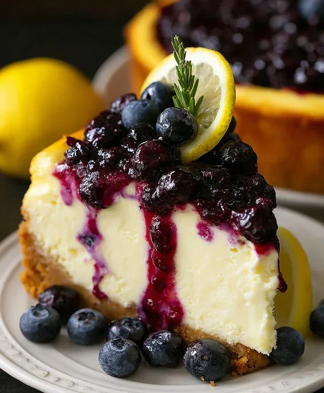 Lemon Blueberry Cheesecake