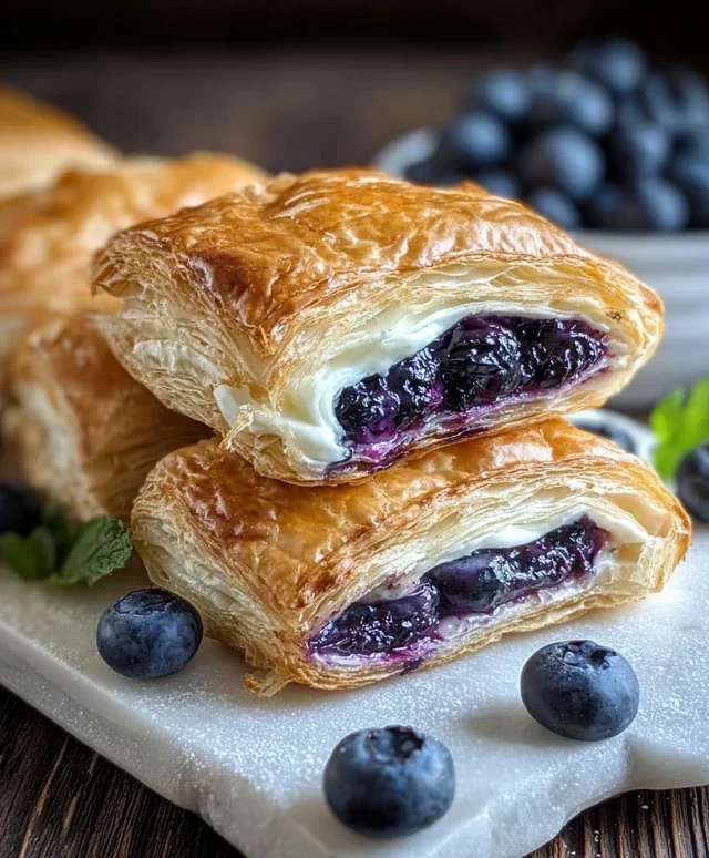 Blueberry Cream Cheese Puff Pastry