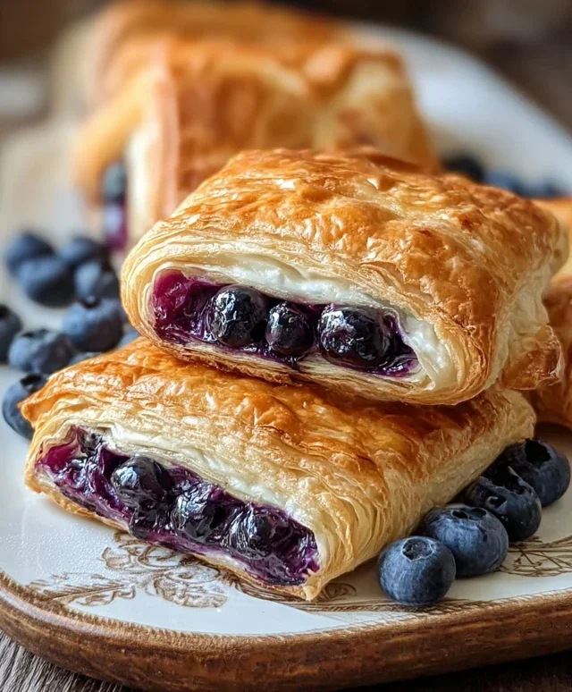 Blueberry Cream Cheese Puff Pastry