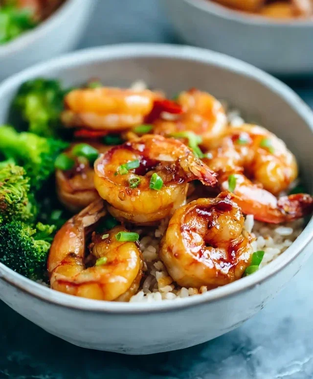 Honey Garlic Shrimp Bowls