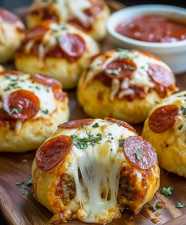 Cheesy Pizza Bombs