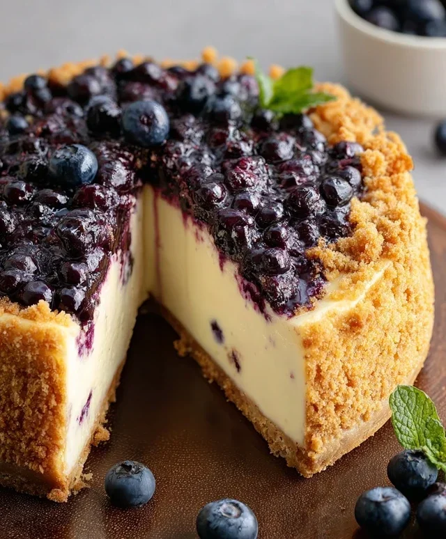 Blueberry Crum extract extractble Cheesecake