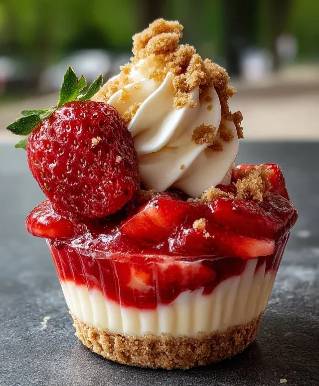 Strawberry Cheesecake Cups