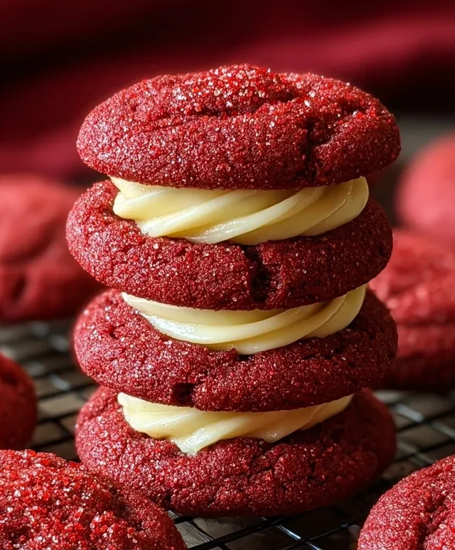 Cream Cheese Red Velvet Cookies