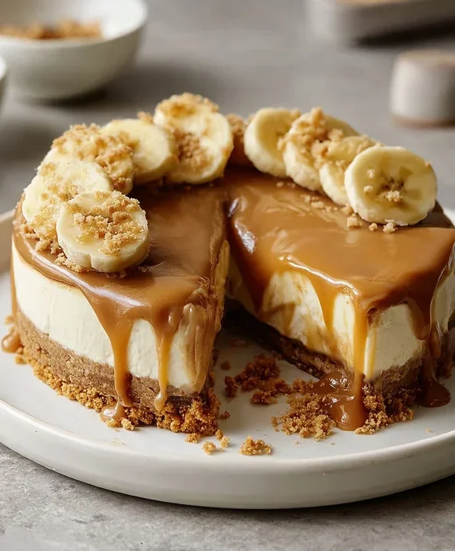 No-Bake Banoffee Cheesecake