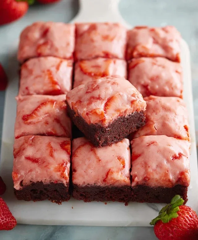 Strawberry Brownies