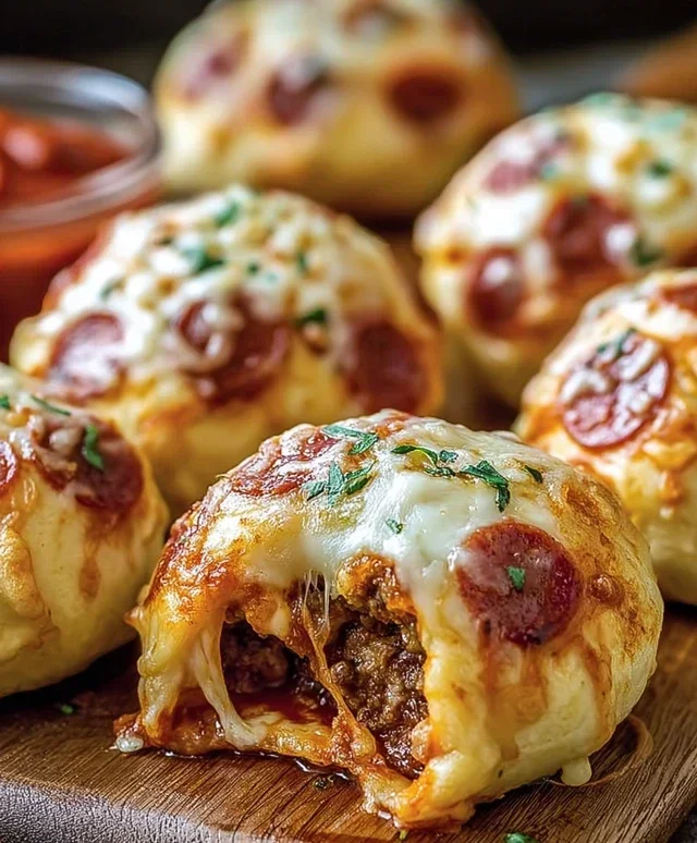 Cheesy Pizza Bombs