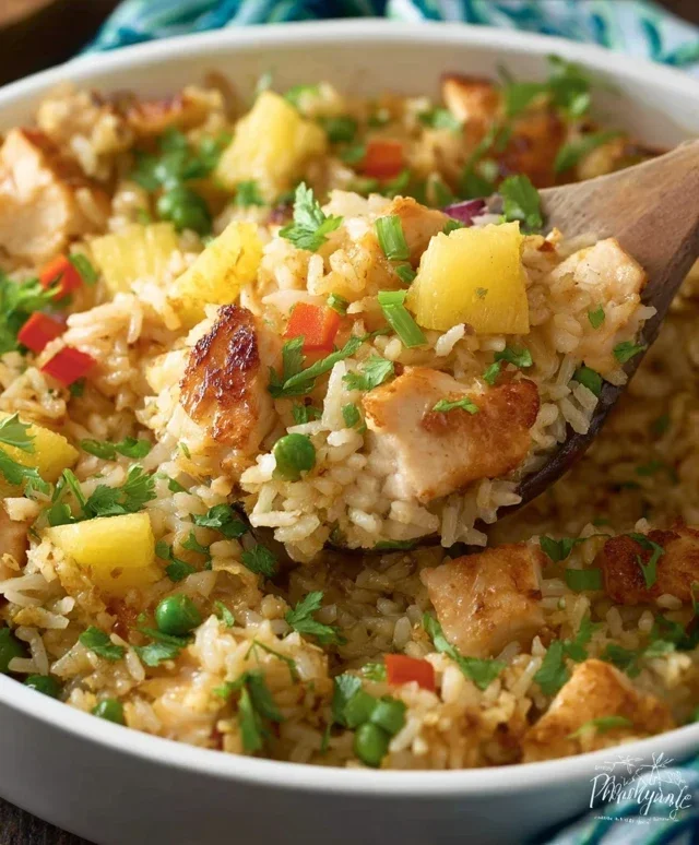 Aloha Pineapple Chicken Rice Casserole