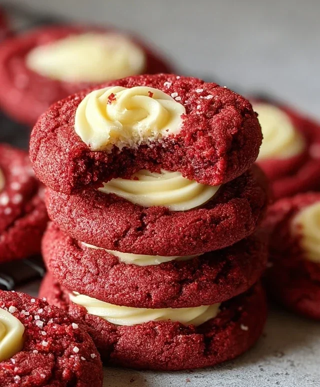 Cream Cheese Red Velvet Cookies