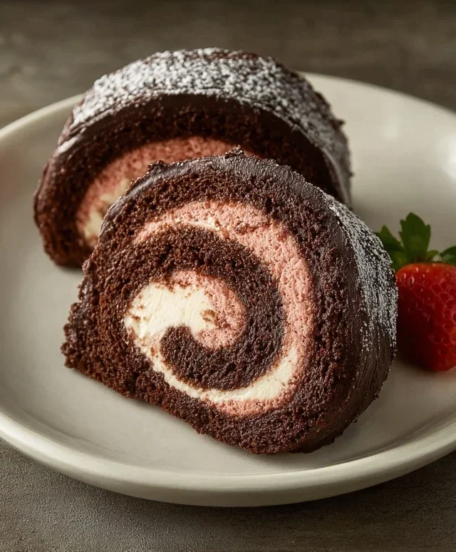 Easy Chocolate Swiss Roll