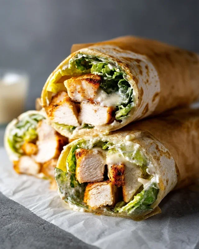 Chicken Caesar Wraps