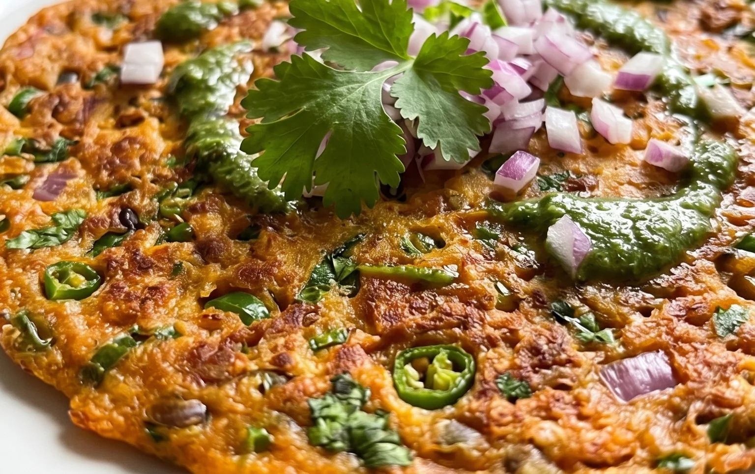 Masoor Dal Chilla | Savory Red Lentil Pancakes