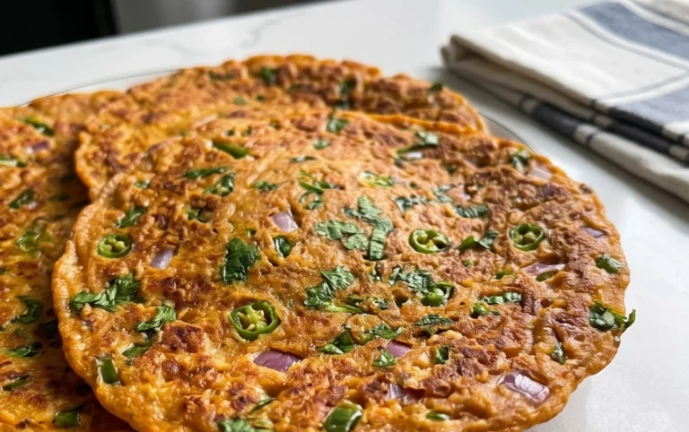 Masoor Dal Chilla | Savory Red Lentil Pancakes