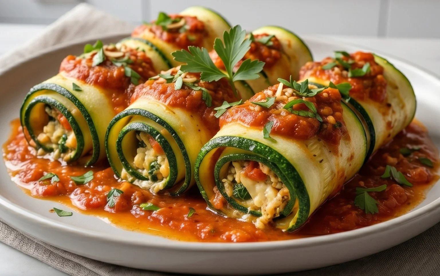Vegan Zucchini Rollatini