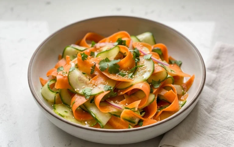 Carrot and Cucumber Ribbon Salad