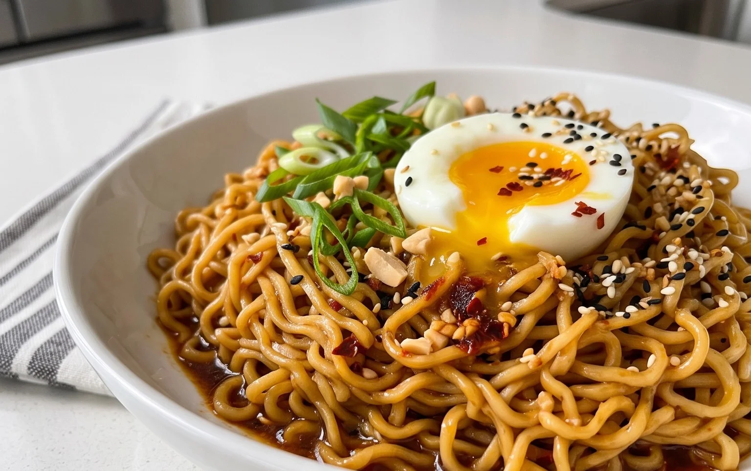 Easy Saucy Ramen Noodles