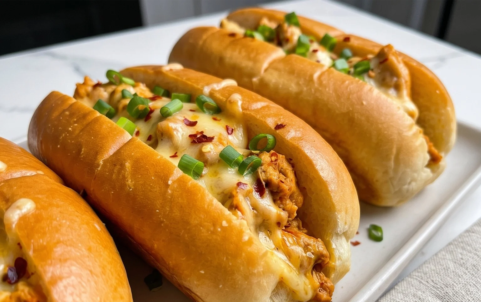 Cheesy Dynamite Chicken Buns