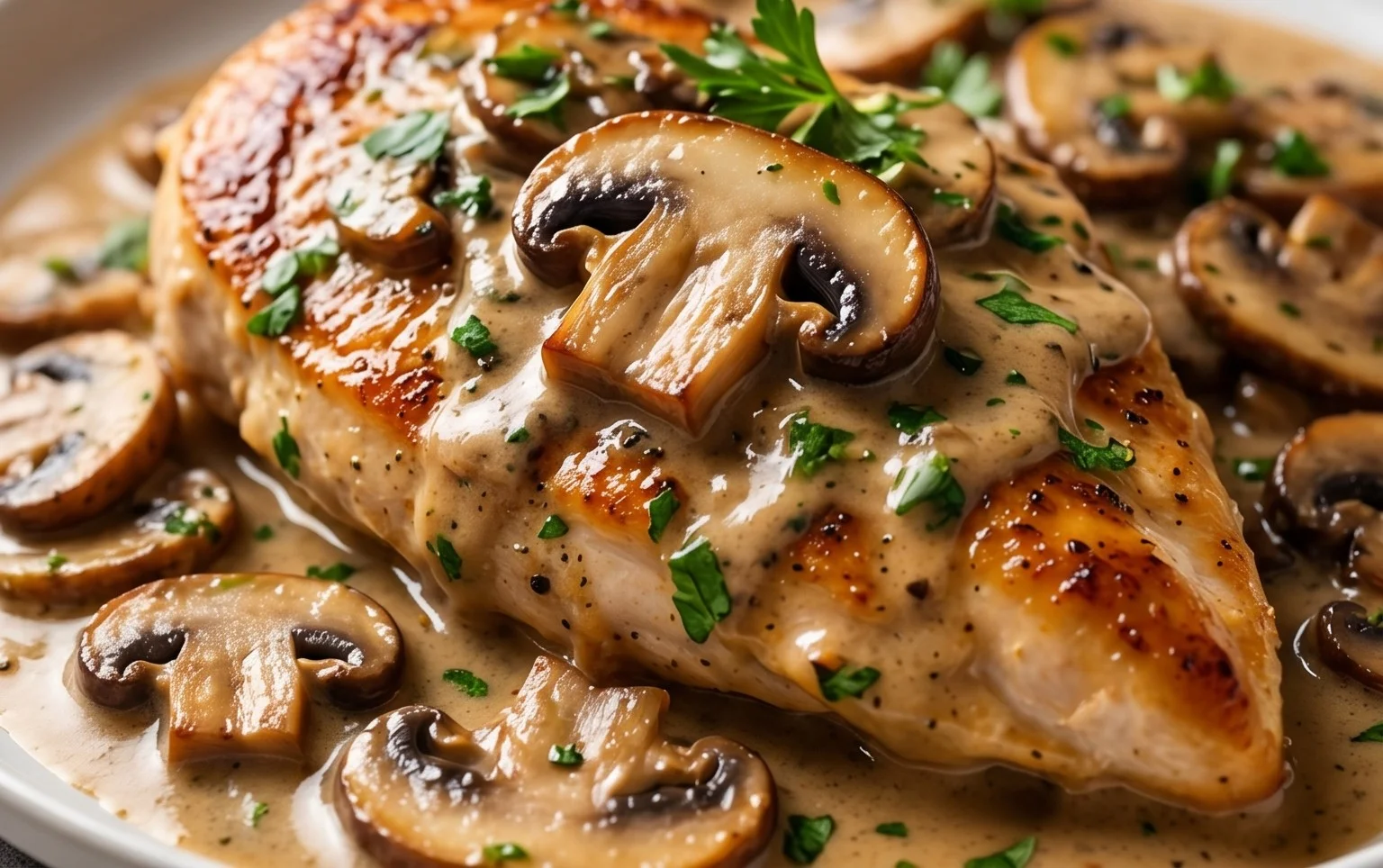 Creamy Mushroom Chicken Recipe