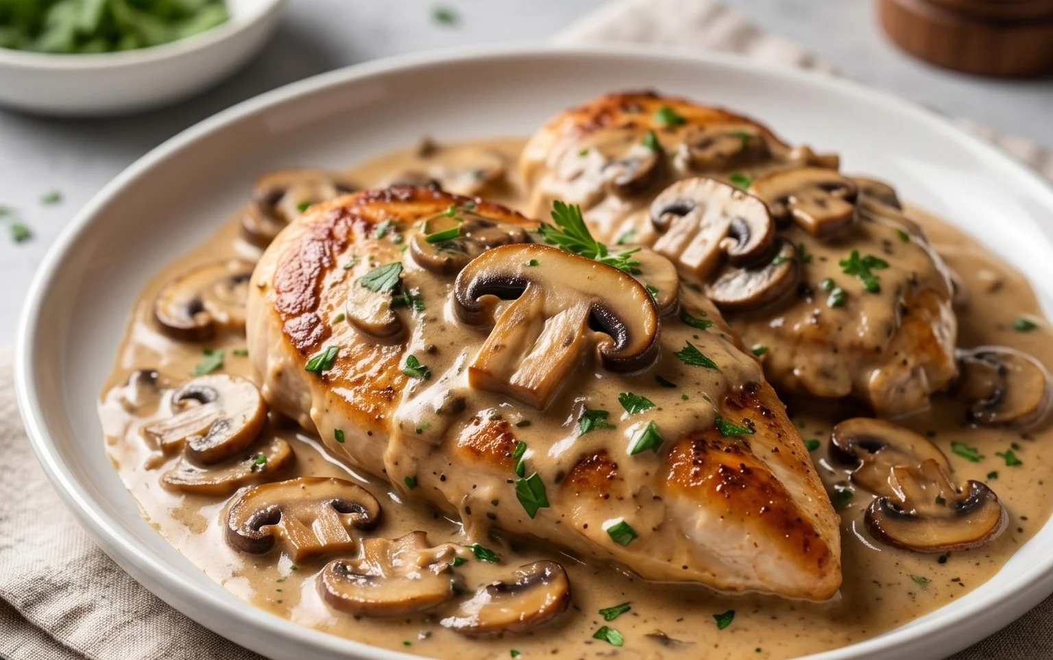Creamy Mushroom Chicken Recipe