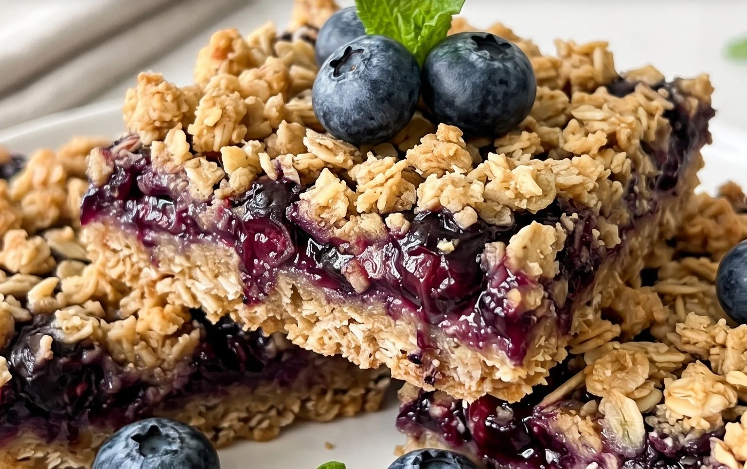 Blueberry Oatmeal Bars