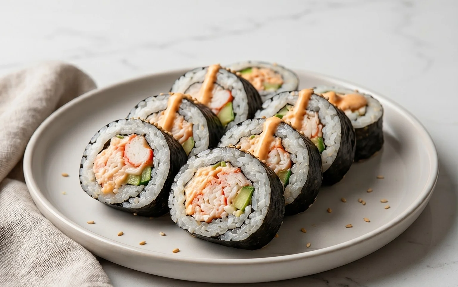 Kani Sushi (Spicy Crab Roll)