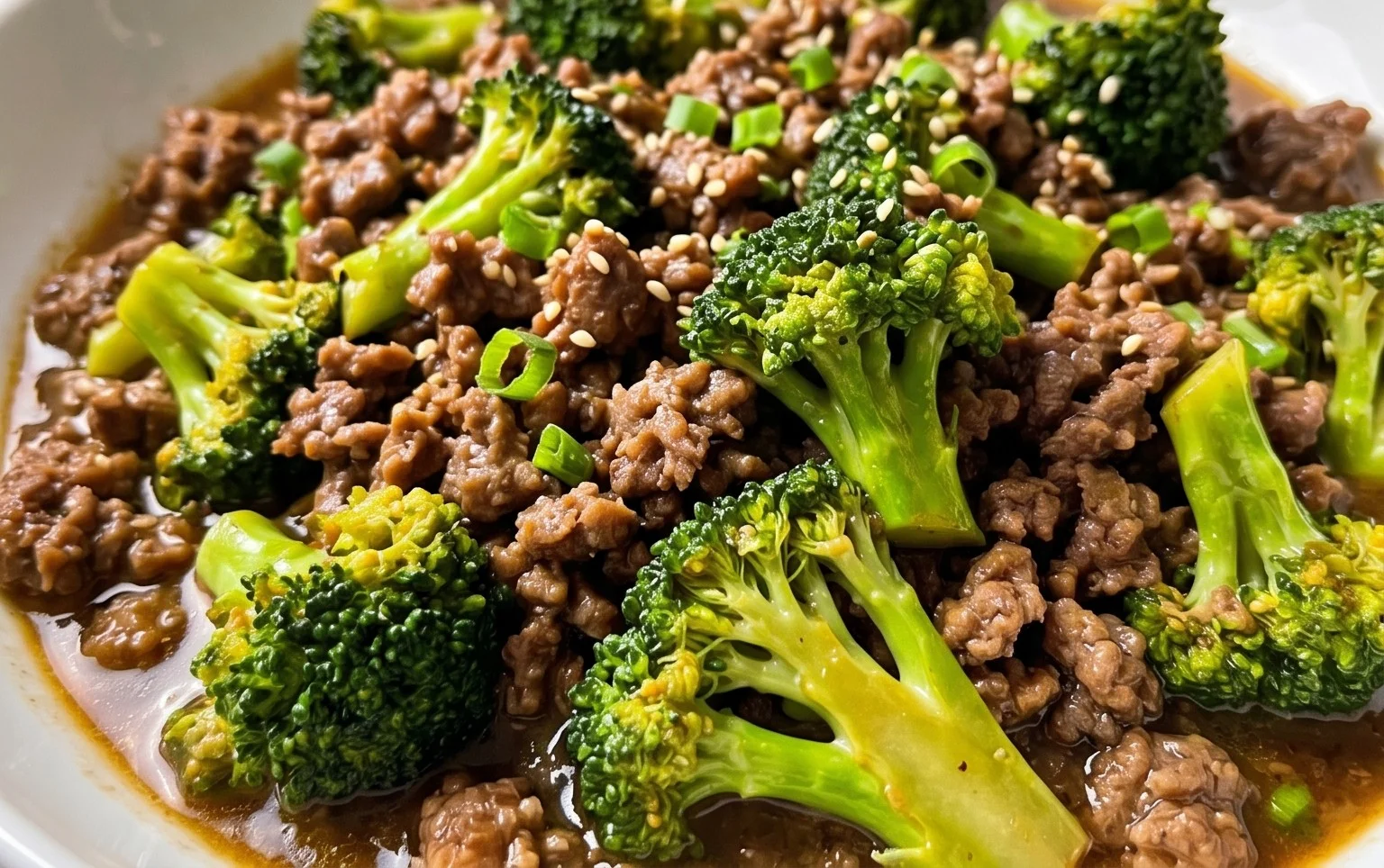 Ground Beef and Broccoli