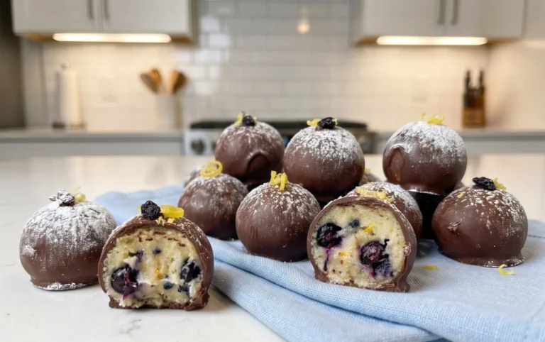 LEMON BLUEBERRY TRUFFLES