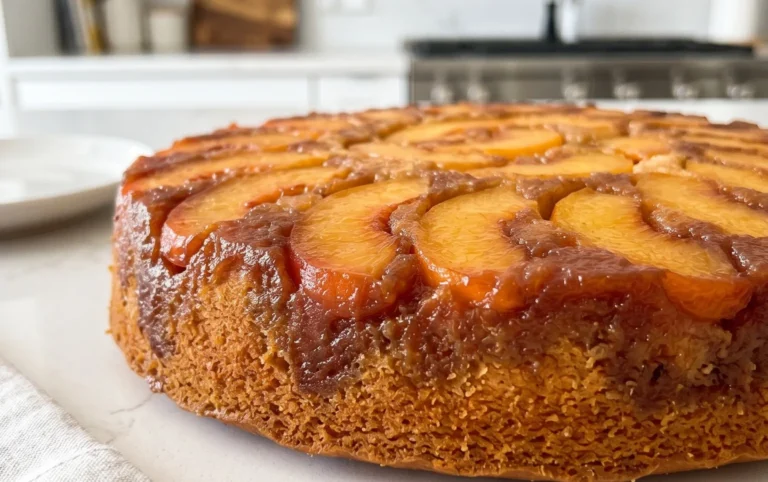 Peach Upside-Down Cake Recipe