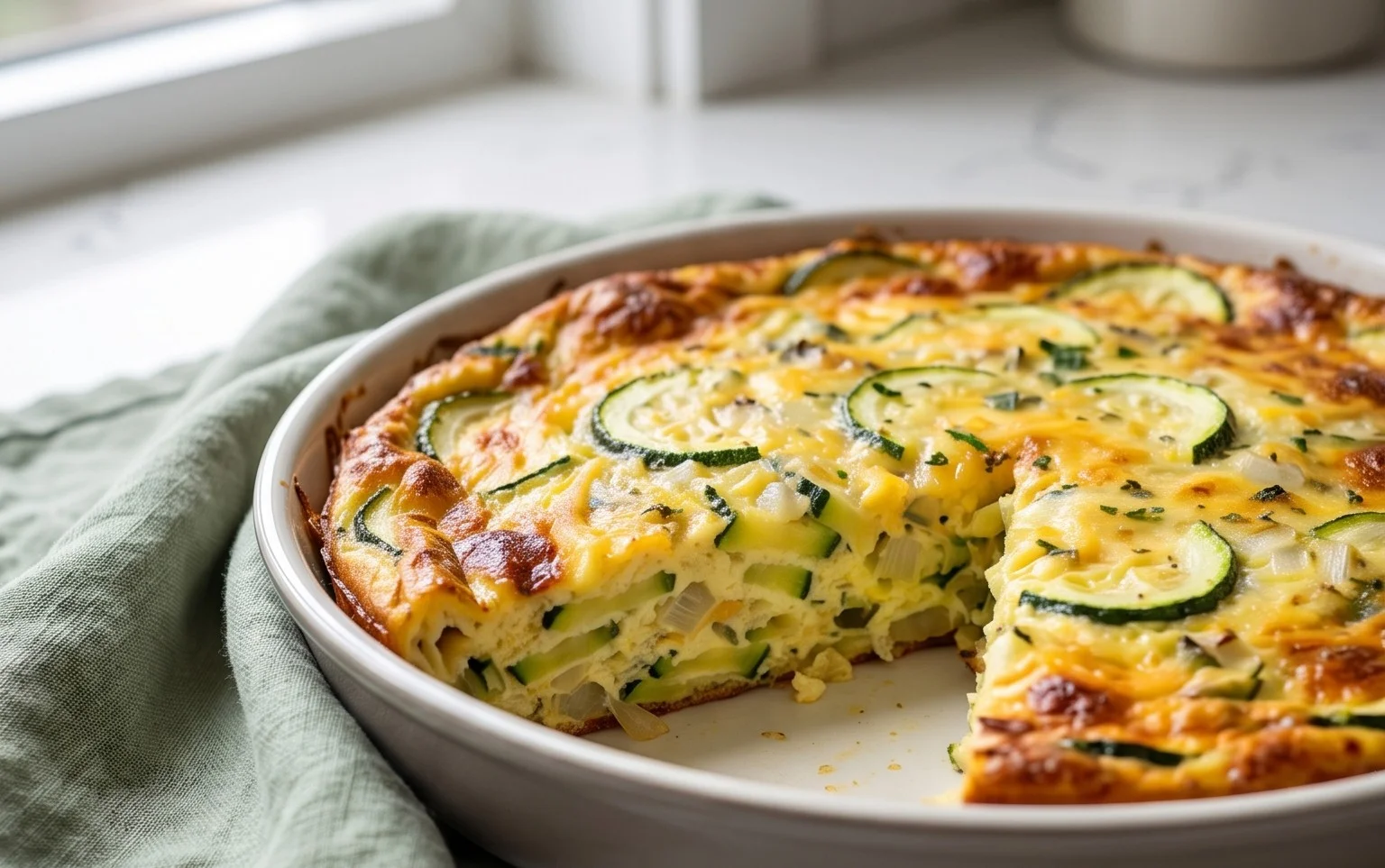 Crustless Zucchini Quiche Recipe