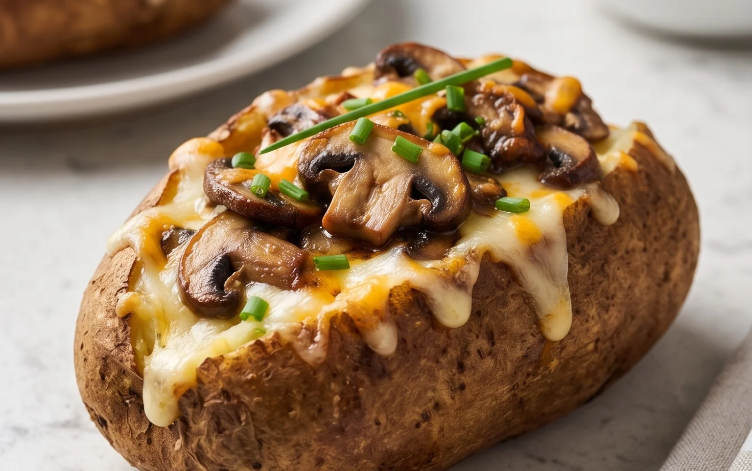 The Ultimate Stuffed Baked Potatoes with Mushrooms